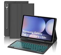 WAVATA Tastiera per Samsung Galaxy Tab S10+/S9 FE+/S9 Plus 12.4" con Retroilluminata, Custodia Tastiera per Samsung Tab S10 Plus Magnetica Staccabile QWERTY Layout Bluetooth Italiano, Nero