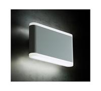 WAVE APPLIQUE IN ALLUMINIO ANTRACITE O BIANCO A LED INTEGRATO SOSTITUIBILE 14W IP54