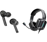 Wave Audio Pacchetto cuffie On The Go & Play (auricolari ANC TWS Pro e cuffie da gioco Pro)