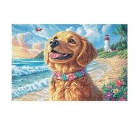 Wave Golden Retriever Puzzle 1000 Pezzi Rompicapo Antistress Premium Pressione Ridotta Dopo Il Lavoro Attività Rigenerante Regalo Per Chi È Stressato 1000 PCS