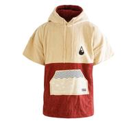 WAVE HAWAII 4023 Cotton Kids Poncho 2021 Red/Beige