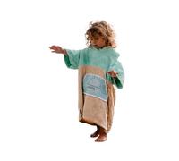 WAVE HAWAII Kids-Poncho da surf per corpi da 90 - 150 cm, 100% cotone ecologico, in velluto, per nuoto, spiaggia, surf, poncho da doccia