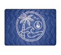 Wave Hawaii - Multifunc Outdoor Blanket D6 - Coperta 200 x 140 cm Blu