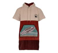 WAVE HAWAII Poncho da bagno da donna e da uomo, taglia S/M, 155-185 cm, 100% cotone, poncho da surf per adulti, asciugamano in spugna con elevato assorbimento dell'acqua, aiuto per traslocare,