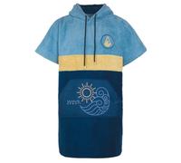 WAVE HAWAII Poncho da Bagno e Surf Unisex - Pukalani - per Donna e Uomo - Taglia M, 160-190 cm - 95% Cotone - Adulti - Asciugamano in Spugna - Alta Assorbenza - Aiuto Cambio - Made in Portugal