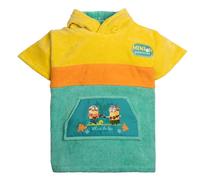 WAVE HAWAII Poncho da bagno per bambini, in 100% cotone, poncho da spiaggia con cappuccio, morbido asciugamano per ragazze in spiaggia, piscina e viaggi, taglia, Minions, XS
