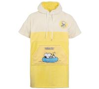 WAVE HAWAII Poncho da bagno per bambini, in cotone naturale, poncho da spiaggia con cappuccio, asciugamano morbido per ragazzi e ragazze, per casa, bagno e viaggio, taglia (Peanuts, XS)