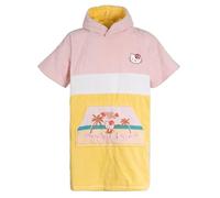 WAVE HAWAII Poncho da bagno per bambini, in cotone naturale, poncho da spiaggia con cappuccio, asciugamano morbido per ragazzi e ragazze, per la casa, il bagno e i viaggi, taglia (Hello Kitty, XXS)