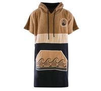 WAVE HAWAII Poncho da Bagno Unisex “Cumbuco” - Taglia M 160-190 cm - Accappatoio da Surf per Adulti in 95% Cotone - Asciugamano in Spugna ad Alta Assorbenza - Cambio Facile in Spiaggia
