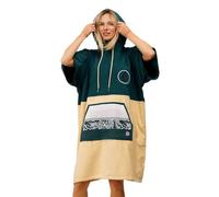 WAVE HAWAII Poncho da surf in 100% cotone, per stature di 160-190 cm, aiuto per cambiare il guardaroba, per nuoto, spiaggia, surf, poncho da bagno con cappuccio, poncho da doccia da donna