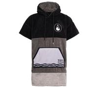 Wave Hawaii - Poncho Durban - Poncho da surf L grigio/nero