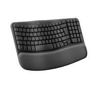 Wave Keys tastiera wireless ergonomica con supporto per i polsi imbottito