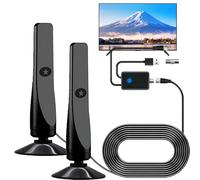 Wave Max TV Antenna 2025, Wave Max Pro Tv Antenna 2025, Upgraded Digital for Smart TV Indoor, Long Range Reception HD, Suction Cup Plug, Plug and Play (2PCS)
