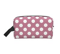Wave Point Travel Toiletry Organizer per il trucco Grande capacità Borse cosmetiche portatili per donne e ragazze Rosa intenso