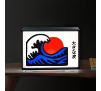 Wave RGB LED Neon Lightbox regolabile muro in grado di sovradimensionare Studio Studio Warning Sign for Cinema library Cafes Home Company Bar Wall Decor USB alimentato