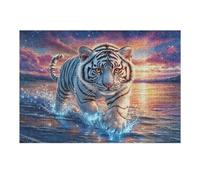 Wave White Tiger Rompicapo 300 Pezzi Per Appassionati Cartone Riciclato Ecologico Incastro Preciso Per Weekend E Vacanze Edizione Limitata Migliore Vendita 300 PCS
