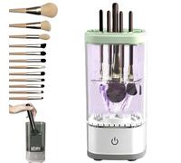 Wavearnn Electric Makeup Brush Cleaner, Fast Efficient Cleaning Drying, Rechargeable/Plug-In, Compact Lightweight, Suitable for Carry-On, Makeup Artist, Personal (High configuration,white)
