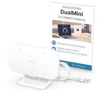 Waveform DualMini: Antenna per finestre MIMO 2x2 a basso profilo | Router e hotspot omnidirezionali 4G/5G | per Netgear M5 (MR5200) e M6 (MR6150 e MR6550), Orbi, Vodafone | Case e camper | Solo
