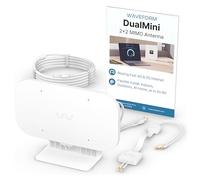 Waveform DualMini: kit antenna MIMO a basso profilo 2x2 per finestre | Router e hotspot omnidirezionali 4G/5G | per Netgear M5 e M6, Verizon, AT&T | Case e camper | Cavo SMA da 10 ', adattatori TS9