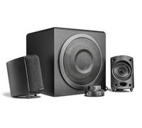 Wavemaster 66202 Moody 2.1 Sistema di Altoparlanti (65 Watt) Utilizzo Casse Acustiche per Tv/Tablet/Smartphone/PC Color Nero