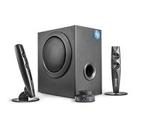 Wavemaster Stax BT 2.1 Sistema di Altoparlanti con Streaming Bluetooth per TV/Tablet/Smartphone/PC, 46 Watt, Nero