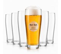 Wavero Willibecher 500 ml, calibrato 400 ml, set di 6 bicchieri
