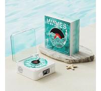 Waves Giradischi Bluetooth Vintage, Altoparlante Vinile Aqua Con Connettività Bluetooth, Lettore Di Dischi In Vinile