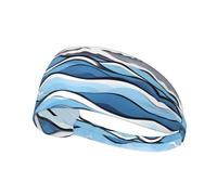 Waves Lapping at The Rocks, fascia elastica sportiva, morbida, delicata sulla pelle, assorbe il sudore, traspirante, per una varietà di sport all'aria aperta