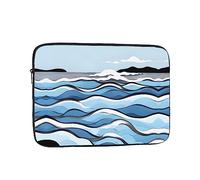 Waves Lapping at The Rocks, organizer per computer portatile, 38,1 cm, perfetto per il lavoro casual o la scuola borsa per il trasporto del computer portatile