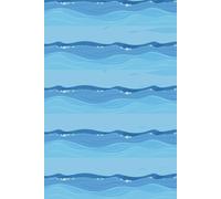 Waves of Thought: 6x9 Lined Notebook with Beautiful Blue Ocean Wave Cover - 120 Pages for Writing, Journaling, or Planning