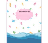 “Waves & Stars Notebook for Writing and Journaling”: Whale & Star Themed Notebook | 7.65 x 9.35 inches | For School or Creative Writing,120 Wide Ruled ... | Perfect for Kids, Teens & Ocean Lovers