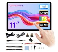 Waveshare 11" Cap Touch Screen,1920×1200,10-Point Touch,Bond Glass,HDMI,IPS High Res Panel