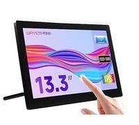 Waveshare 13.3 inch LCD HDMI (H) (with Case) IPS 1920 X 1080 Risoluzione Capacitive Touch Screen with Toughened Glass Cover Supports Raspberry Pi BB Black Raspbian Ubuntu