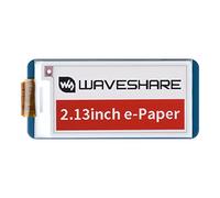 Waveshare 2.13 Inch e-Paper Display Hat (B) V4,212x104 Red Black White Three-Color E-Ink Screen Electronic Paper Module for Raspberry Pi Zero/Zero W/Zero WH/Zero 2W/3B/3B+/4B with SPI Interface