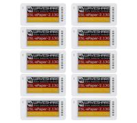 Waveshare 2.13inch Dot Matrix E-Paper Display(10pcs), Red/Yellow/Black/White Support Cloud Platform Refresh, With Case&Replaceable Battery, Extra ESL-Gateway-AP Base Station is Required(Not Included)