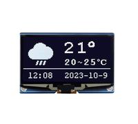 Waveshare 2.42inch OLED Display Module Panel 128×64 Resolution SPI / I2C Communication White Color Version Compatible with Raspberry Pi Jetson Nano