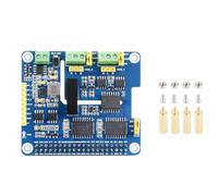 Waveshare 2-Channel Isolated CAN Bus Expansion HAT For Raspberry Pi Motherboards, Dual Chips Solution, Stackable Design for Expanding Multiple CAN Channels