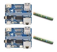Waveshare 2PCS Nano Base Board (B), compatibile con Raspberry Pi Compute Module 5, stesse dimensioni del CM5, scheda di base per modulo di elaborazione 5 Lite/eMMC
