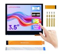 Waveshare 3.5inch DSI Capacitive Touch Display, 5-Point Touch, 640 x 480 Pixels, IPS Display Panel, for Raspberry Pi Series Boards