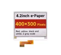 Waveshare 4,2 pollici per modulo E-Paper Raspberry Pi 4 Display E-Ink A