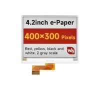 Waveshare 4.2inch E-Paper Display (G), E-Ink Raw Display, 400x300, Red/Yellow/Black/White, SPI Interface, Without e-Paper Driver Board
