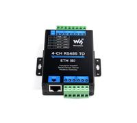 Waveshare 4-Ch RS485 to RJ45 Ethernet Serial Server, 4 Channels RS485 Independent Operation, Bi-Directional Transparent Transmission, Modbus Gateway, Common Network Port
