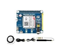 Waveshare 4G/3G/2G/GSM/GPRS/GNSS Hat for Raspberry Pi 4 Jetson Nano Based on SIM7600E-H Supports LTE CAT4 for Downlink Data Transfer