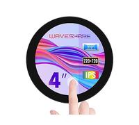 Waveshare 4inch DSI LCD, Circular Capacitive Touch Screen, 720 x 720 Pixels, 60Hz, 170° Visual Angle IPS Display Panel, up to 10-touch, compatible with Raspberry Pi, Fits RPi 4B/3B+/3 CM3/CM3+/CM4