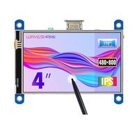 Waveshare 4inch Resistive Touch Screen IPS LCD (Type H) 480x800 HDMI Interface Display No I/OS Required Designed for all Revision of Raspberry Pi