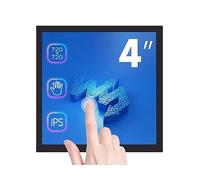 Waveshare 4inch Square Capacitive Touch Screen LCD (C) for Raspberry Pi 720×720 DPI IPS Toughened Glass Cover Low Power Solution