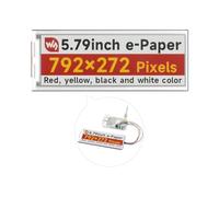 Waveshare 5.79inch E-Paper Screen with Driver Board, E-Ink Display(G Type), 792x272, in Red Yellow Black White, SPI Interface, Suitable for Price Tags, Asset/Equipment Tags, Conference Name Tags...