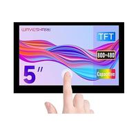 Waveshare 5inch Capacitive 5-Points Touch Display Compatible with Raspberry Pi, Support 800×480 Resolution with DSI Interface Low Power Consumption 5Zoll Mini Bildschirm