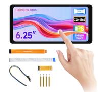 Waveshare 6.25" DSI Touch Display,720×1560,5-Point Touch,1.1mm Bond Glass,IPS,500cd/m² Bright Screen