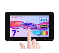 Waveshare 7inch Capacitive Touch LCD Display with Case, DSI Interface, IPS Screen, 800 x 480 Pixels, Up to 5-Point Touch, 170° Wide Viewing Angle, compatible with Raspberry Pi/VisionFive2/Core3566